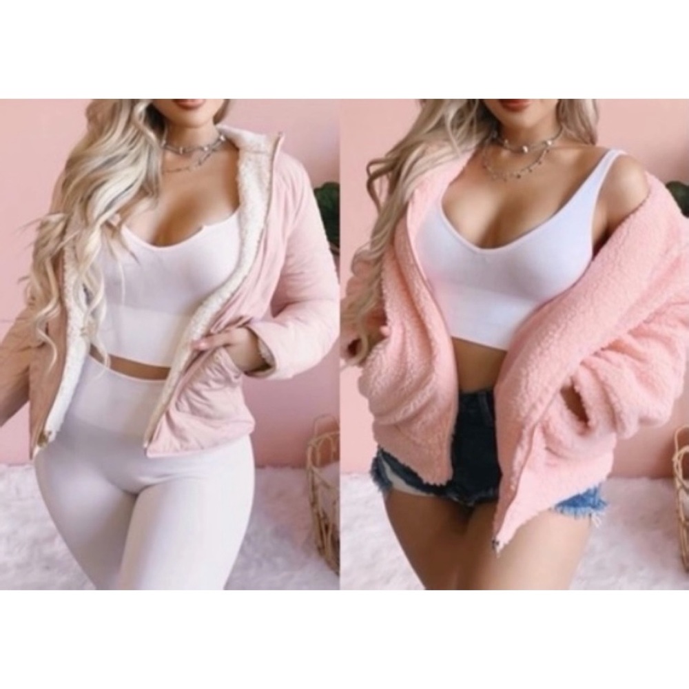 Puffer & Teddy Pink Coat Bundle Small